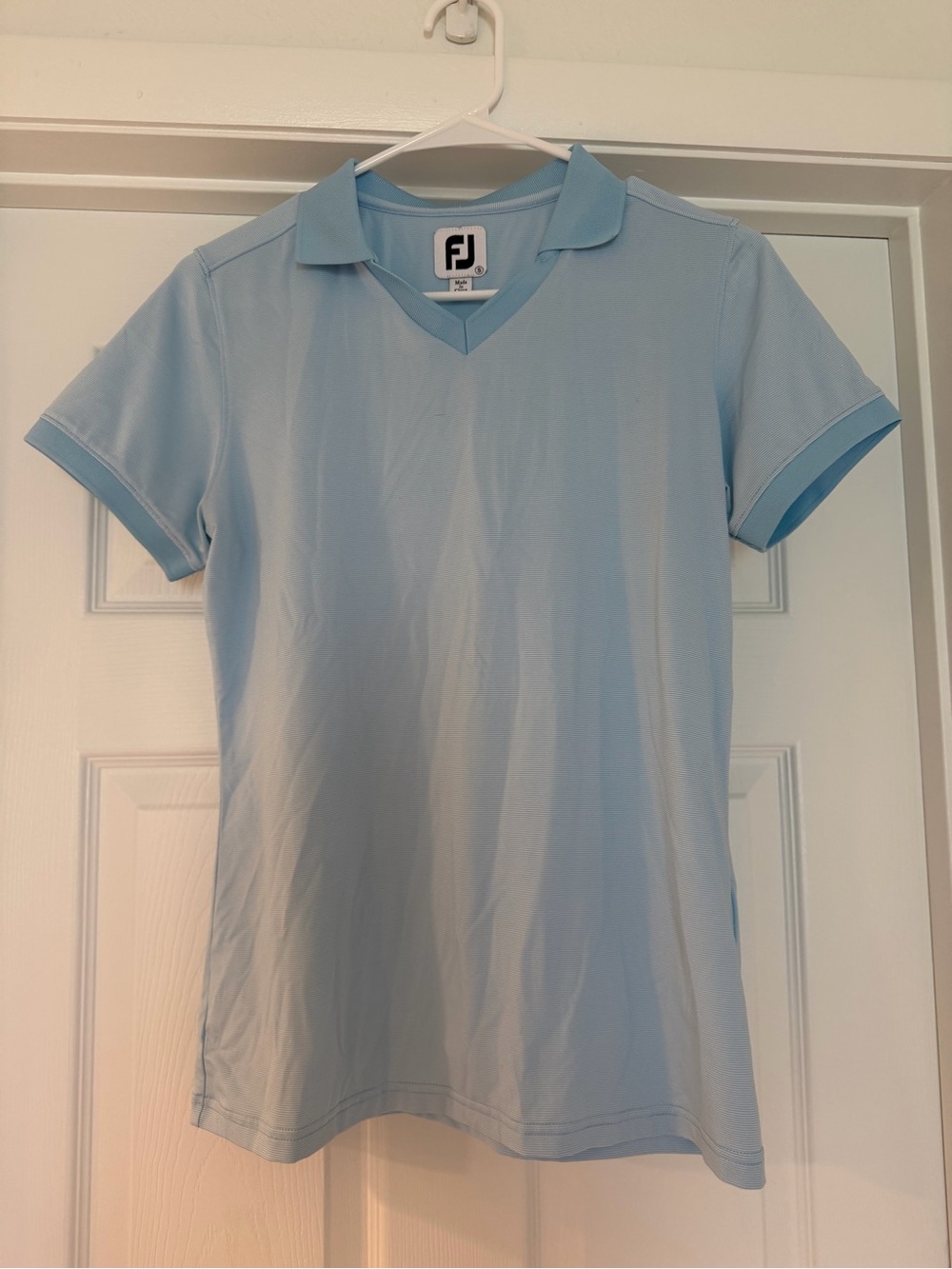FootJoy Light Blue Short Sleeve Golf Polo
